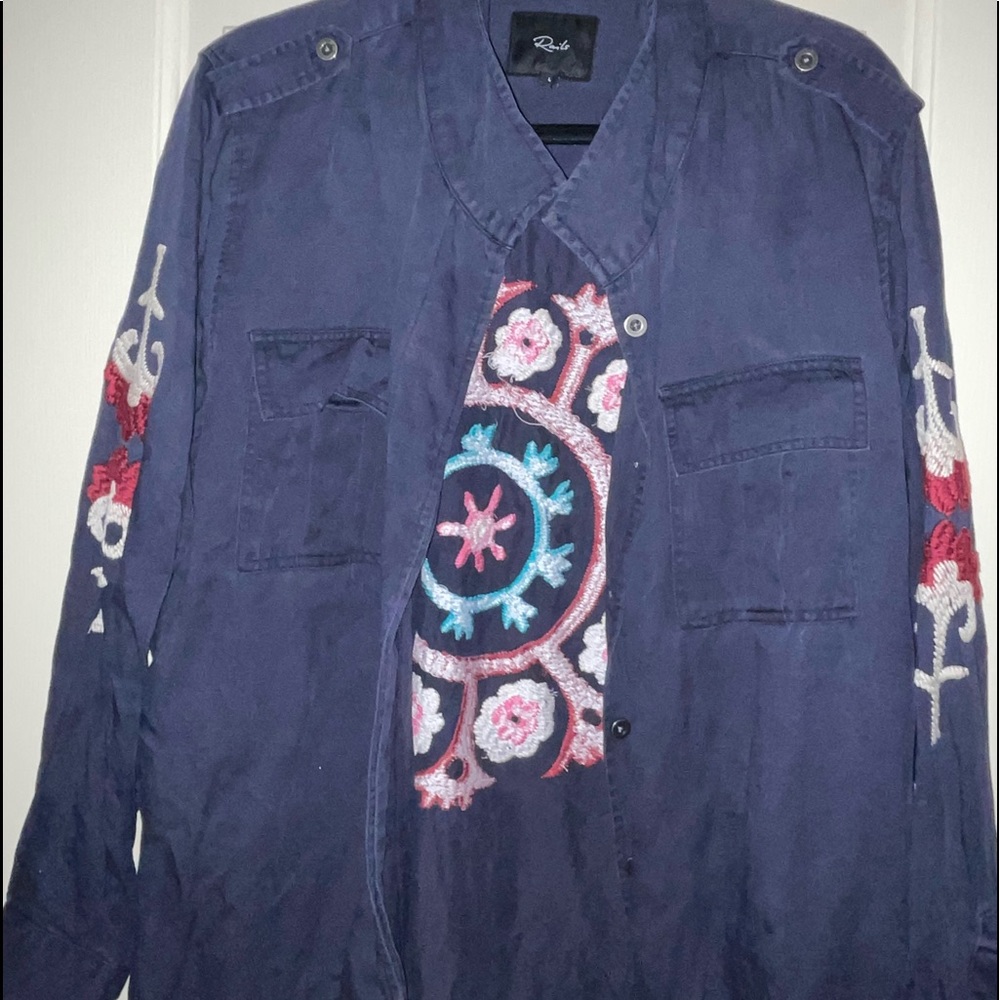 Worn Once Rails Embroidered Button Down - image 1